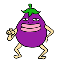 Vomiting Eggplant "Kenas" sticker #4458690