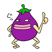 Vomiting Eggplant "Kenas" sticker #4458691