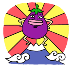 Vomiting Eggplant "Kenas" sticker #4458697