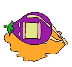 Vomiting Eggplant "Kenas" sticker #4458700