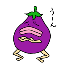Vomiting Eggplant "Kenas" sticker #4458701