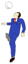 The man in suits. sticker #4459030