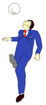 The man in suits. sticker #4459030