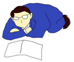 The man in suits. sticker #4459032