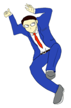 The man in suits. sticker #4459040