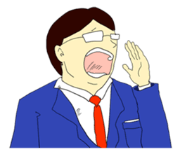 The man in suits. sticker #4459042