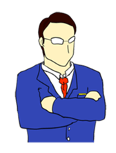 The man in suits. sticker #4459044