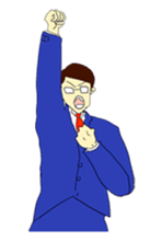 The man in suits. sticker #4459046