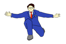 The man in suits. sticker #4459047
