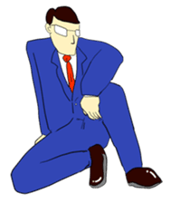 The man in suits. sticker #4459050