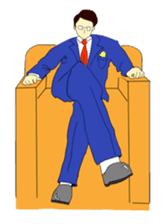 The man in suits. sticker #4459051