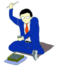 The man in suits. sticker #4459052