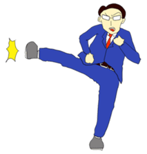 The man in suits. sticker #4459056