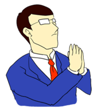 The man in suits. sticker #4459057