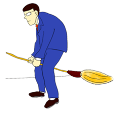 The man in suits. sticker #4459059