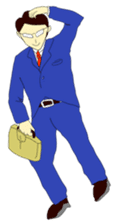 The man in suits. sticker #4459060
