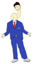 The man in suits. sticker #4459061
