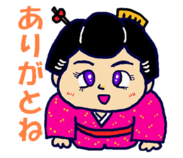 Edo-girl 2 sticker #4459424