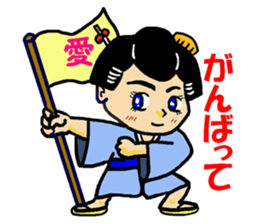 Edo-girl 2 sticker #4459429