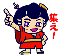 Edo-girl 2 sticker #4459441