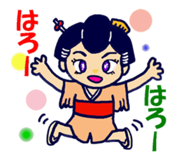 Edo-girl 2 sticker #4459449