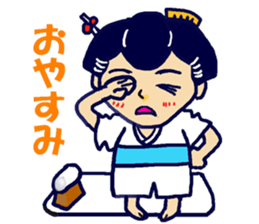 Edo-girl 2 sticker #4459463