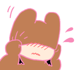 Girl in a Bear Costume sticker #4460678