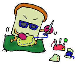 Jabbing Bread ~daily life~ sticker #4461029