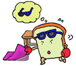 Jabbing Bread ~daily life~ sticker #4461030