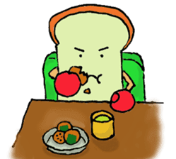 Jabbing Bread ~daily life~ sticker #4461031