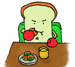 Jabbing Bread ~daily life~ sticker #4461031