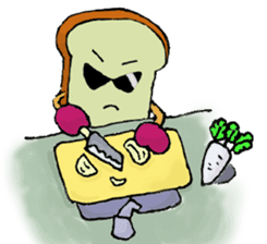 Jabbing Bread ~daily life~ sticker #4461038