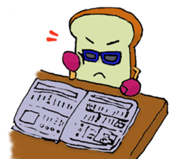 Jabbing Bread ~daily life~ sticker #4461043