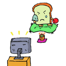 Jabbing Bread ~daily life~ sticker #4461045