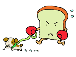 Jabbing Bread ~daily life~ sticker #4461049