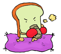 Jabbing Bread ~daily life~ sticker #4461050