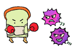 Jabbing Bread ~daily life~ sticker #4461054