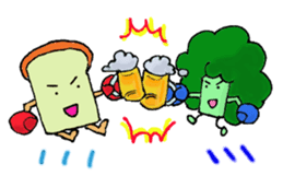 Jabbing Bread ~daily life~ sticker #4461056