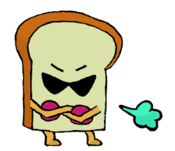 Jabbing Bread ~daily life~ sticker #4461059