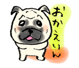 Dog's greeting sticker #4461253