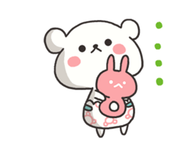 Baby of the white bear sticker #4462821