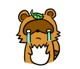 fox and raccoon dog ! sticker #4463322