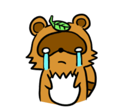 fox and raccoon dog ! sticker #4463322