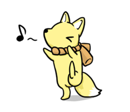 fox and raccoon dog ! sticker #4463324