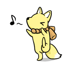 fox and raccoon dog ! sticker #4463324