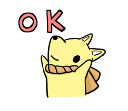 fox and raccoon dog ! sticker #4463341