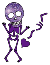 KiraKira skulls sticker #4463551