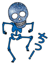 KiraKira skulls sticker #4463560