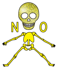 KiraKira skulls sticker #4463567