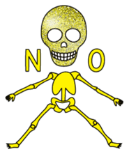 KiraKira skulls sticker #4463567